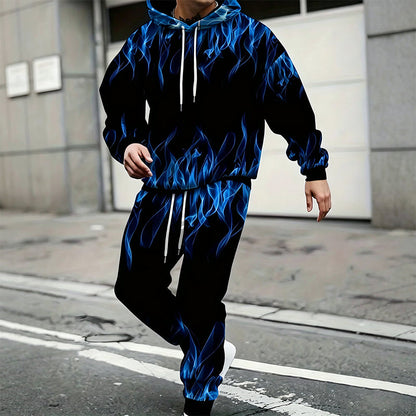 🖤Black Friday Sale:55% OFF🖤 🐅Men's Printed Hoodie & Sweatpants Set