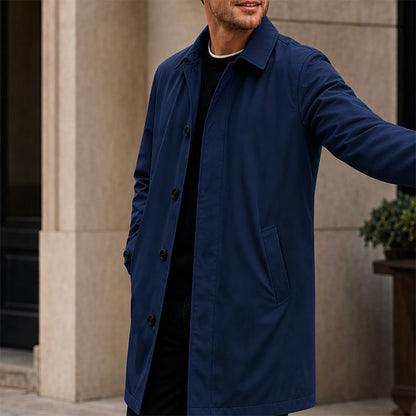 Men's Water-Resistant Padded Trench Coat