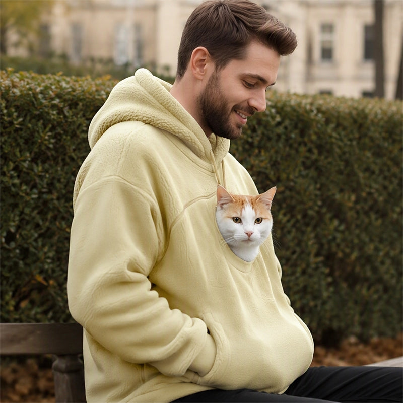 🧥Unisex Pet Carrier Plush Hooded Sweatshirt