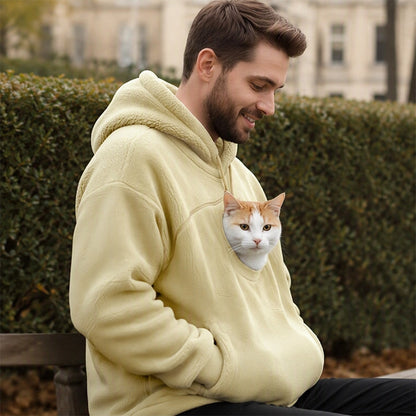 🧥Unisex Pet Carrier Plush Hooded Sweatshirt