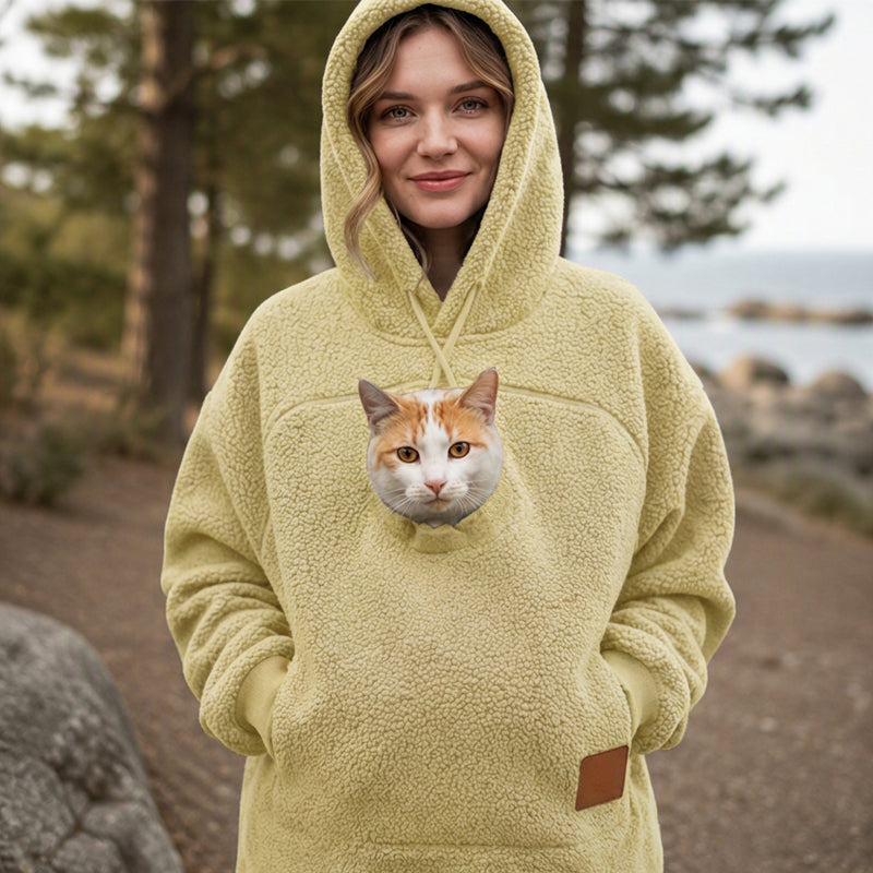 🧥Unisex Pet Carrier Plush Hooded Sweatshirt