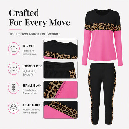 🌸Women's Casual Leopard Print 2-Piece Set