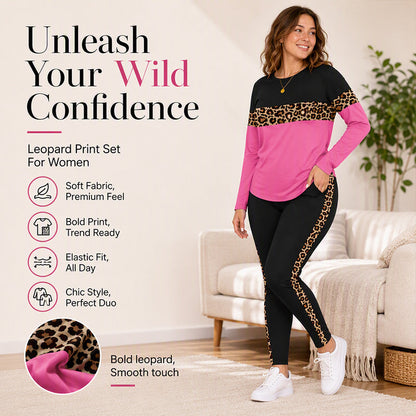 🌸Women's Casual Leopard Print 2-Piece Set