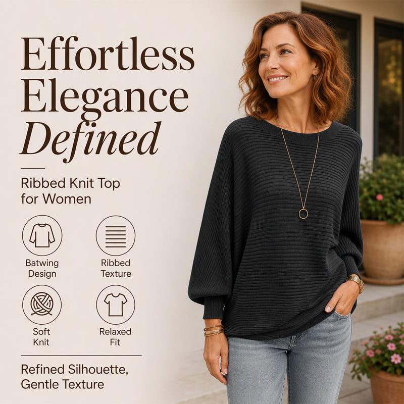 🌸Women's Oversized Ribbed Knit Sweater