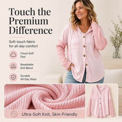 🧥Women's Casual Patchwork Hooded Jacket