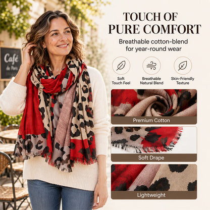 💖Black Friday Mega Deal – 50% off!💖✨🧣 Versatile Lightweight Leopard Print Shawl Scarf 🐆