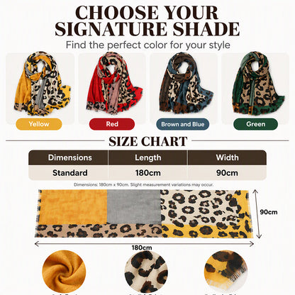 💖Black Friday Mega Deal – 50% off!💖✨🧣 Versatile Lightweight Leopard Print Shawl Scarf 🐆