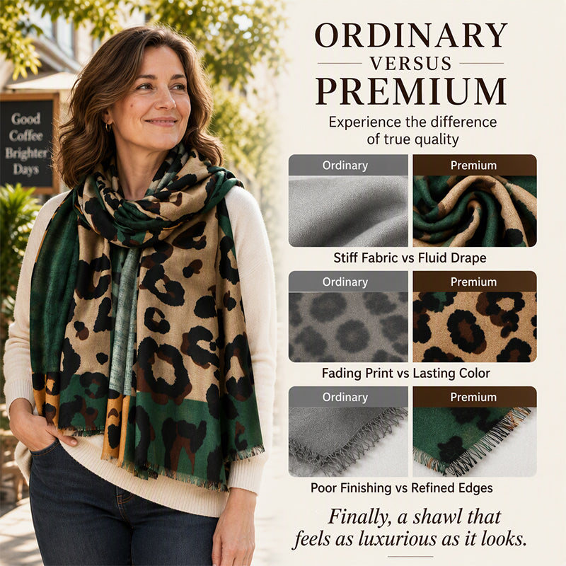 💖Black Friday Mega Deal – 50% off!💖✨🧣 Versatile Lightweight Leopard Print Shawl Scarf 🐆