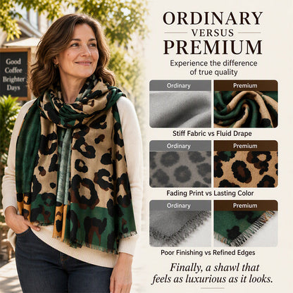 💖Black Friday Mega Deal – 50% off!💖✨🧣 Versatile Lightweight Leopard Print Shawl Scarf 🐆