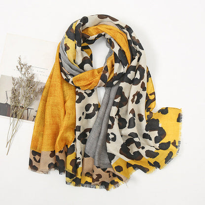 💖Black Friday Mega Deal – 50% off!💖✨🧣 Versatile Lightweight Leopard Print Shawl Scarf 🐆