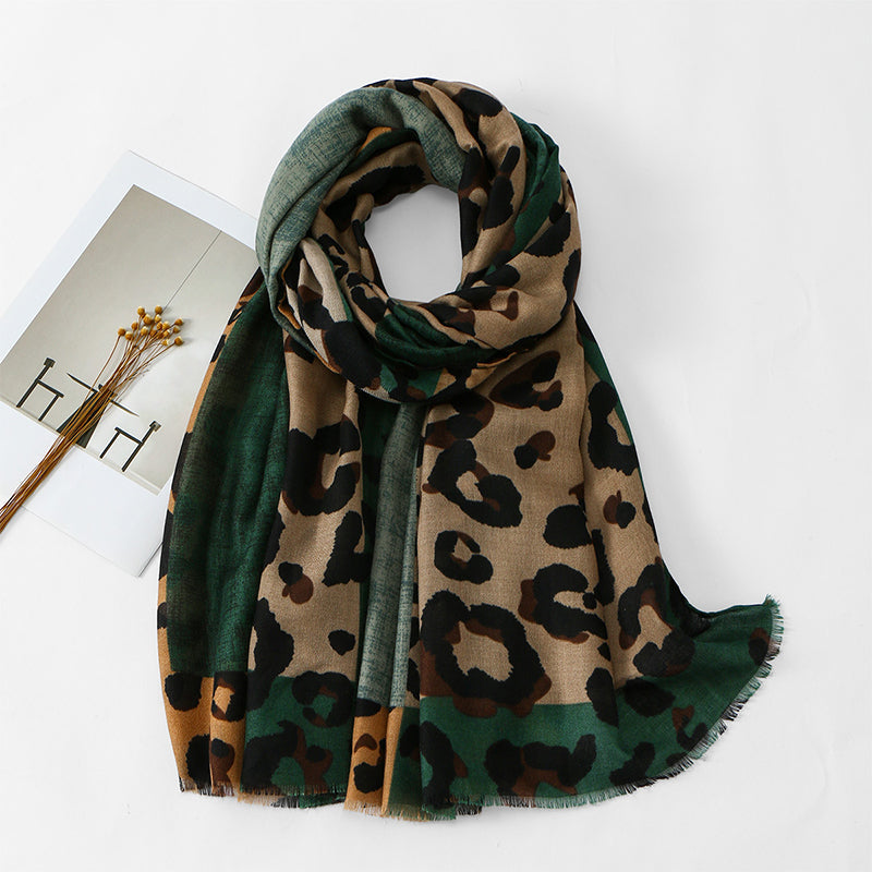 💖Black Friday Mega Deal – 50% off!💖✨🧣 Versatile Lightweight Leopard Print Shawl Scarf 🐆