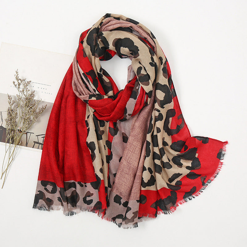 💖Black Friday Mega Deal – 50% off!💖✨🧣 Versatile Lightweight Leopard Print Shawl Scarf 🐆