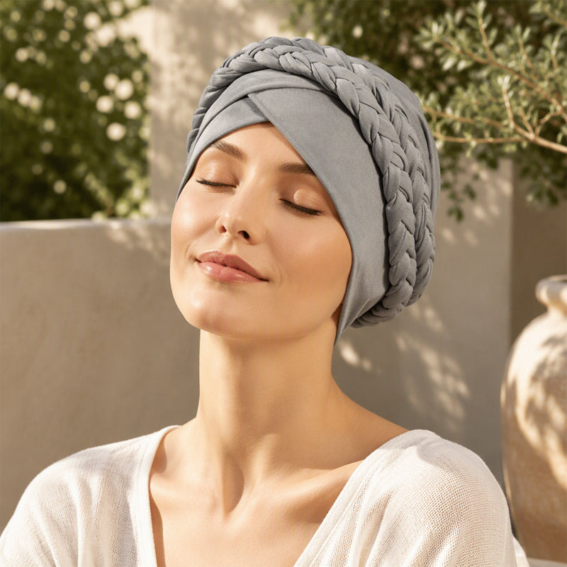 Women's Elegant Double-Braid Turban Caps