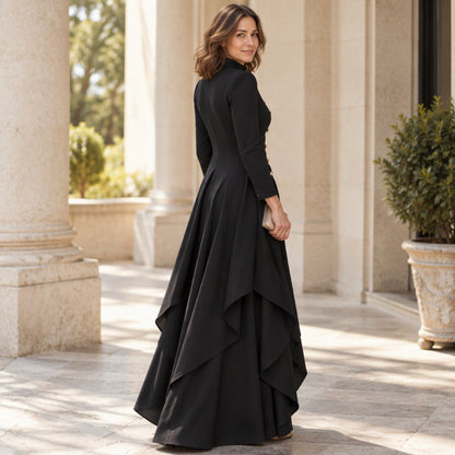 💖Black Friday Mega Deal 💖💜Free Shipping🖤Women's Elegant Longline Coat and Wide-Leg Pants Set