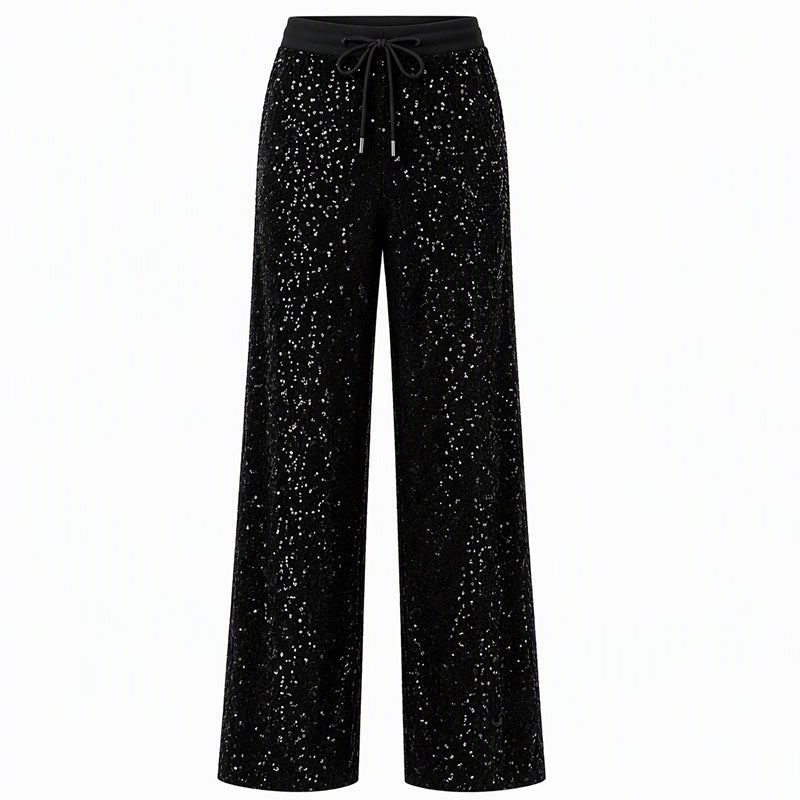 ⭐Women's Sparkling Sequin Wide-Leg Pants❤️