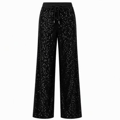 ⭐Women's Sparkling Sequin Wide-Leg Pants❤️