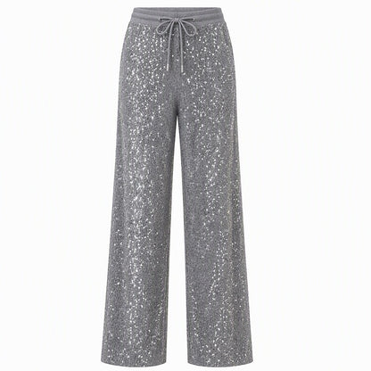 ⭐Women's Sparkling Sequin Wide-Leg Pants❤️