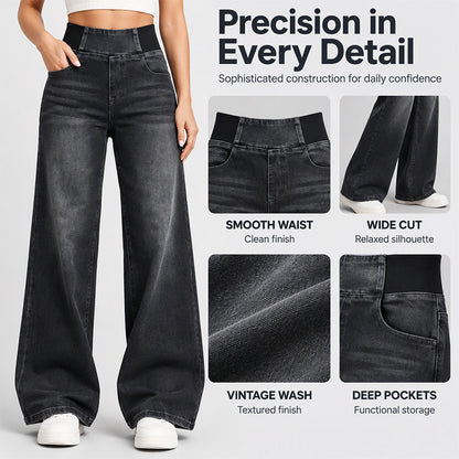 🖤Black Friday Sale:50% OFF🖤 🎉✨ Casual Stretch Wide-Leg Jeans – Premium Denim, Comfy Fit & Timeless Design