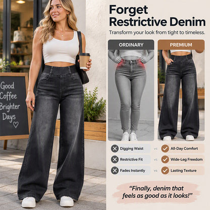🖤Black Friday Sale:50% OFF🖤 🎉✨ Casual Stretch Wide-Leg Jeans – Premium Denim, Comfy Fit & Timeless Design