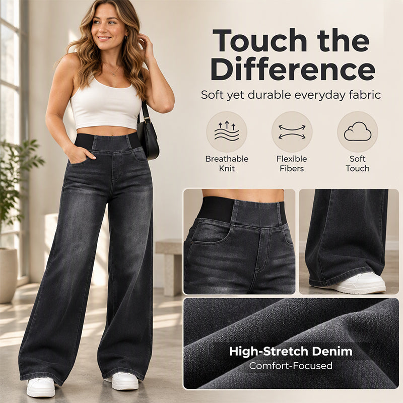 🖤Black Friday Sale:50% OFF🖤 🎉✨ Casual Stretch Wide-Leg Jeans – Premium Denim, Comfy Fit & Timeless Design