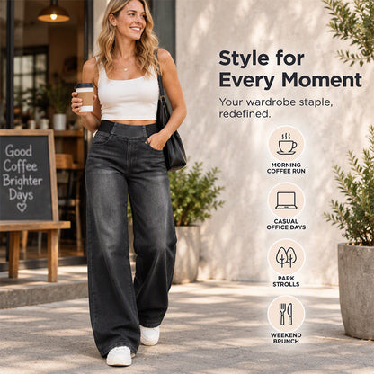 🖤Black Friday Sale:50% OFF🖤 🎉✨ Casual Stretch Wide-Leg Jeans – Premium Denim, Comfy Fit & Timeless Design