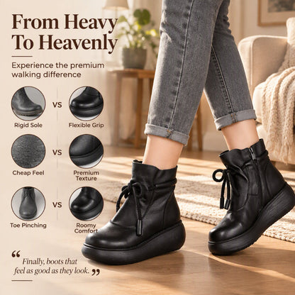 Women's Retro Thermal-Lined Ankle Boots