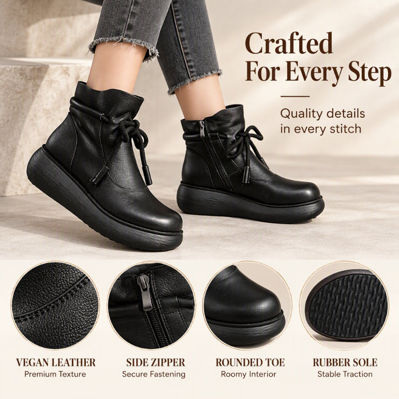 Women's Retro Thermal-Lined Ankle Boots