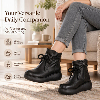 Women's Retro Thermal-Lined Ankle Boots