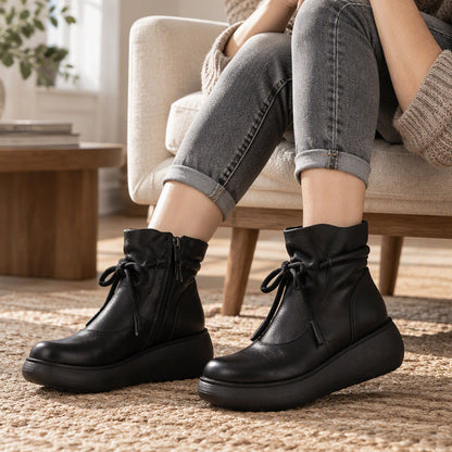 Women's Retro Thermal-Lined Ankle Boots