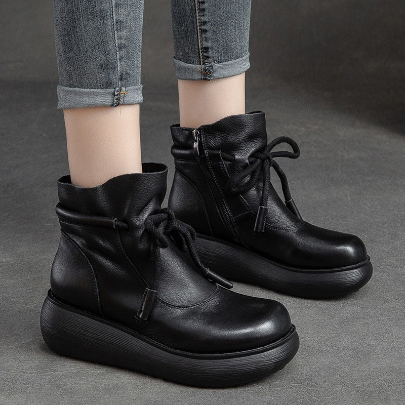 Women's Retro Thermal-Lined Ankle Boots